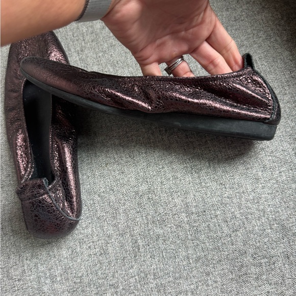 Arche Copper Metallic Leather Ballerina Flats Size 40 / US 9 - Picture 4 of 12